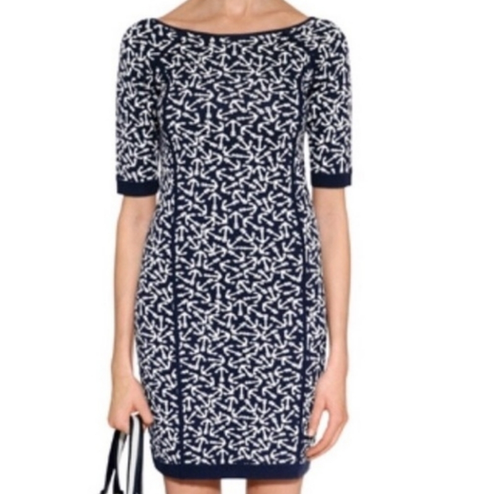 Juicy Couture Anchors Away Wool Bodeycon Dress Size Small